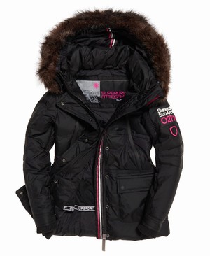 Superdry Canadian Down Ski Parka Női Kabát Fekete | NBGTC1507